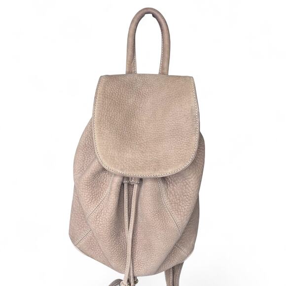 Coach Vintage Sonoma Nubuc Backpack 4938 Sand Khaki Tan Made in Italy 1996 - Picture 1 of 10